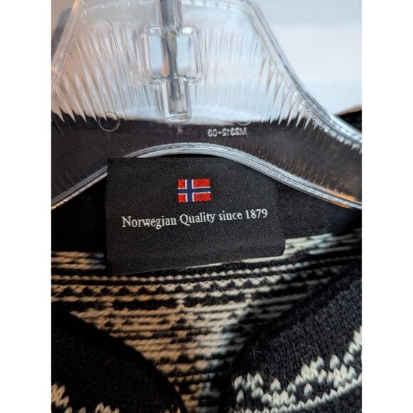 Dale of Norway New Wool Zip Sweater Cardigan Black & White Size S See Descriptio - Picture 11 of 14